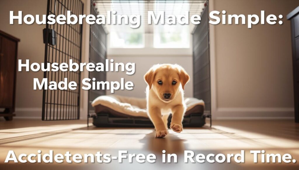 puppy housebreaking with crate